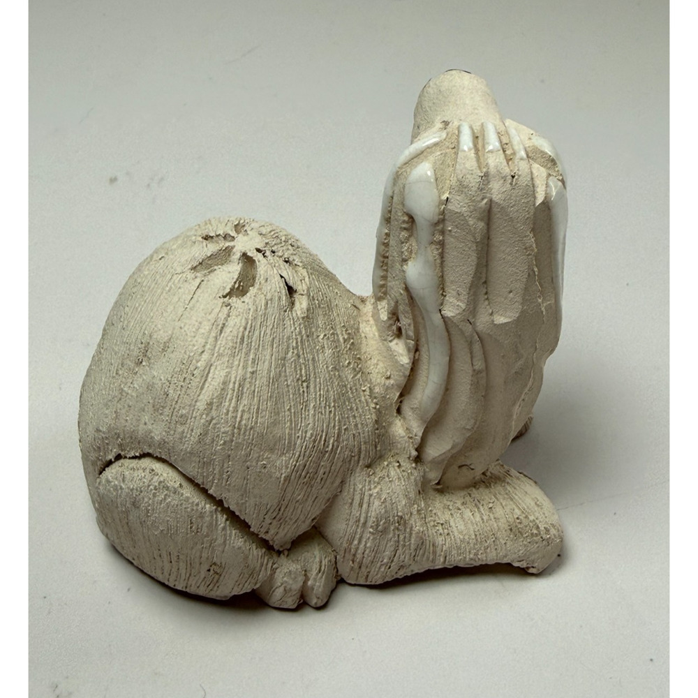 Artesania Rinconada Baby Camel #91 Llama Alpaca Figurine Uruguay White Clay - Picture 3 of 6